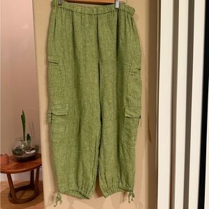 Flax Green Linen Apparel